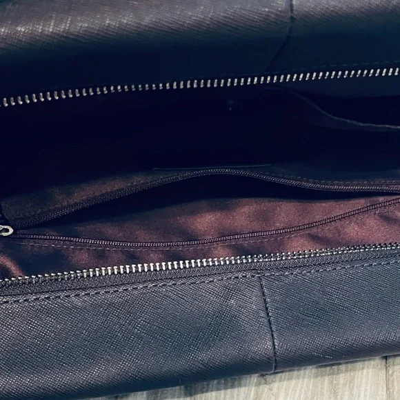 Coach Purple Two-Tone Leather Women's Bag - Picture 12 of 13